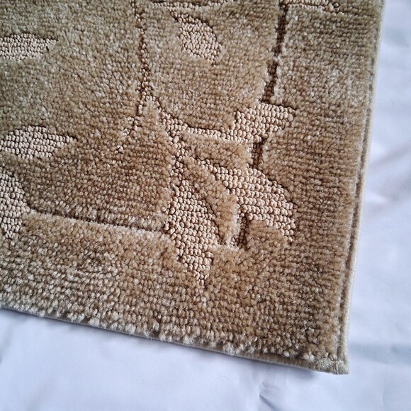 NWT Vintage Kohl's Estate Collections Beige "Trellis" Rug - Picture 3 of 10